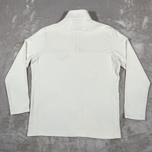 State & Liberty 1/4 Zip Pullover Sweater Mens XL White Golf Performance Stretch - Picture 11 of 13